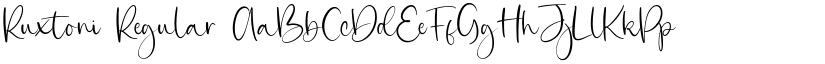 Ruxtoni Regular font