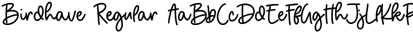 Birdhave Regular font
