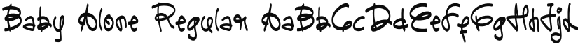 Baby Alone font download