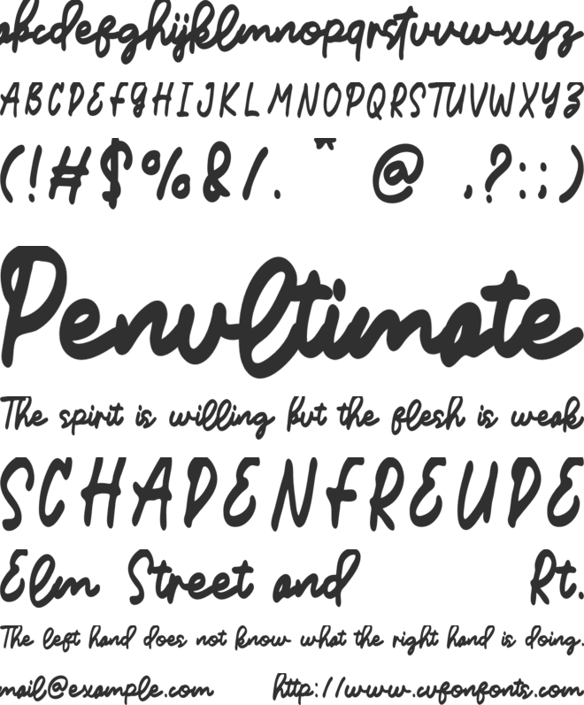 Willstones font preview