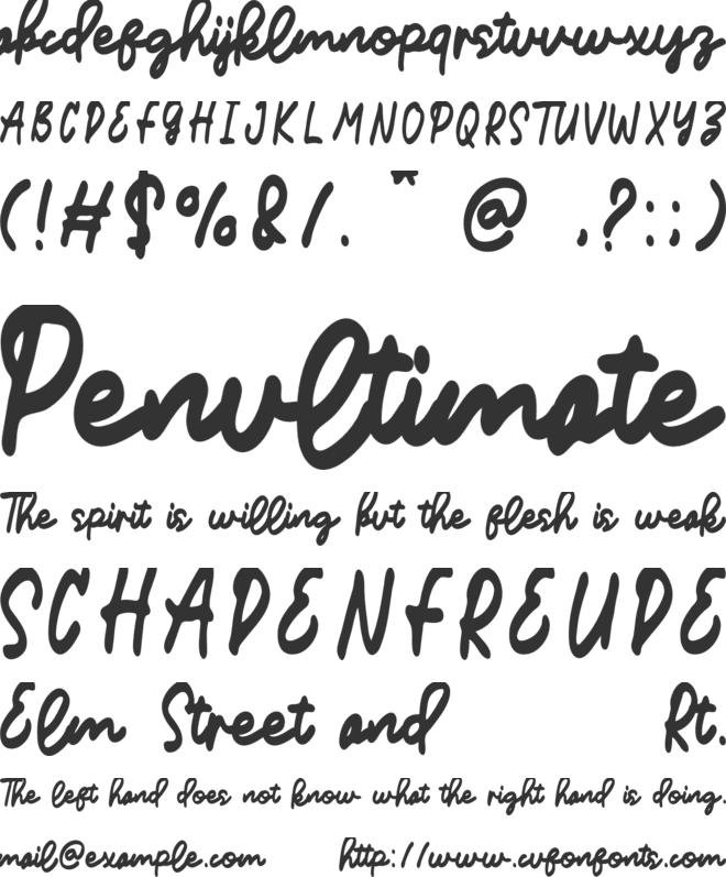 Willstones font preview