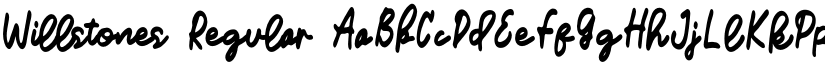 Willstones Regular font