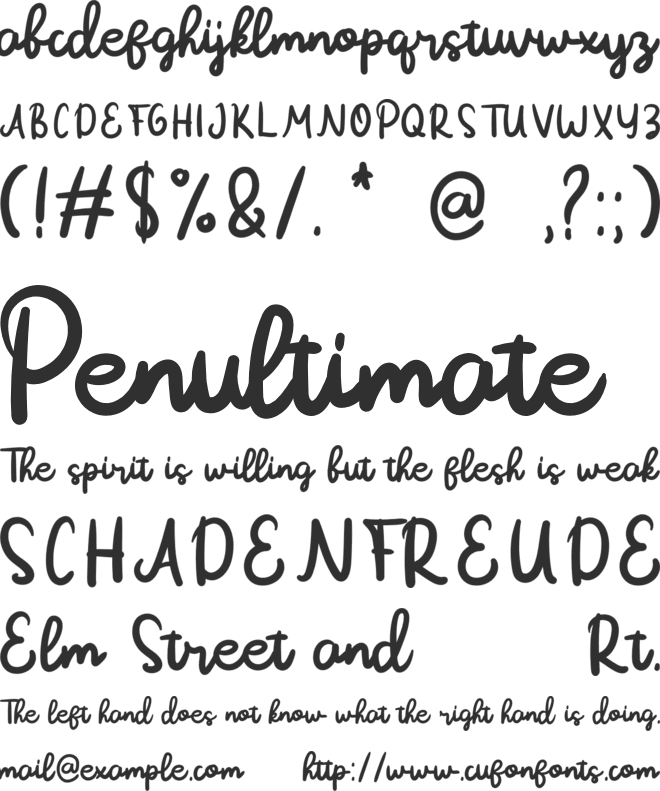 Maula Beloved font preview