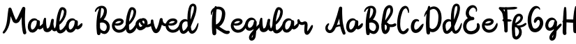 Maula Beloved Regular font