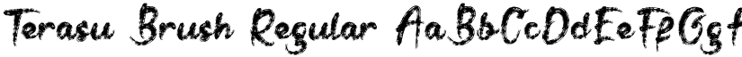 Terasu Brush Regular font