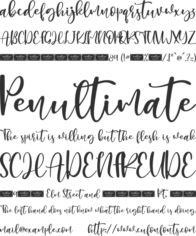 Hearttiger - Personal Use font preview