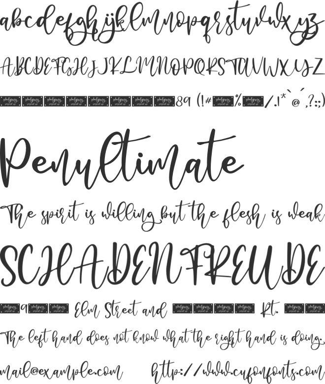 Sweetyoung - Personal Use font preview