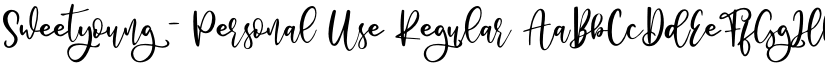 Sweetyoung - Personal Use font download