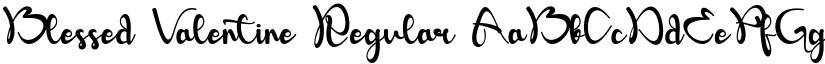 Blessed Valentine Regular font