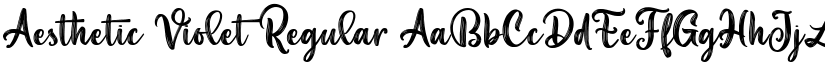 Aesthetic Violet Regular font