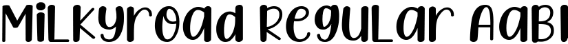 Milkyroad Regular font