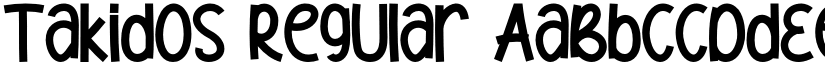 Takidos Regular font