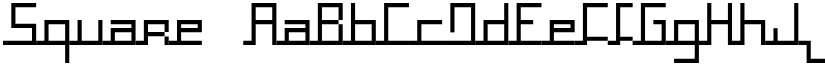 Square font