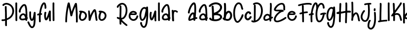 Playful Mono Regular font