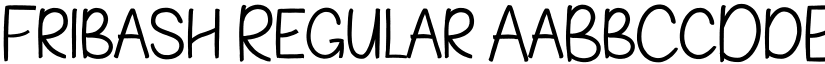 Fribash Regular font