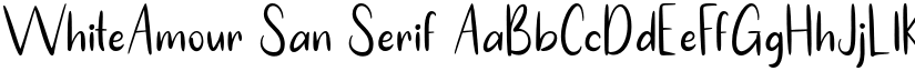 WhiteAmour San Serif font