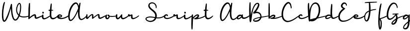 WhiteAmour Script font