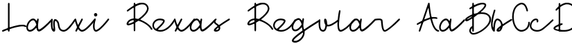 Lanxi Rexas Regular font