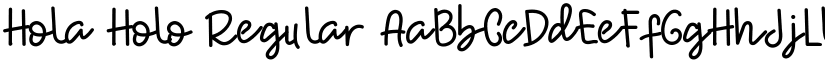 Hola Holo Regular font