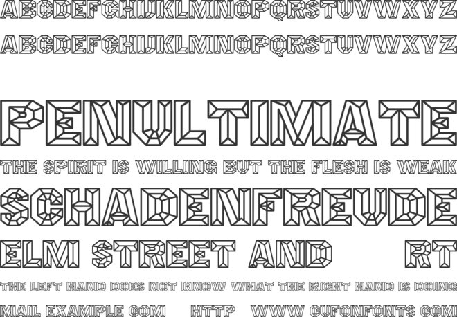 Photographer font preview