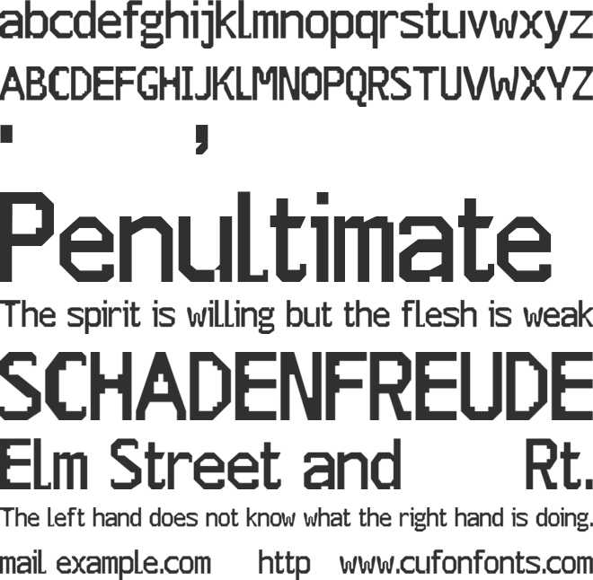Groock font preview