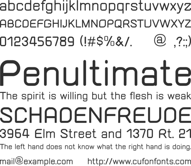 SQUARED2 font preview