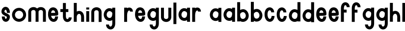 Something Regular font