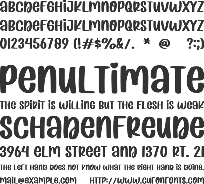 Warm Wishes font preview