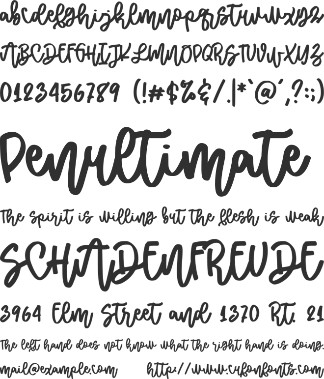 Malihah Script font preview