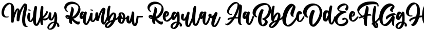 Milky Rainbow Regular font