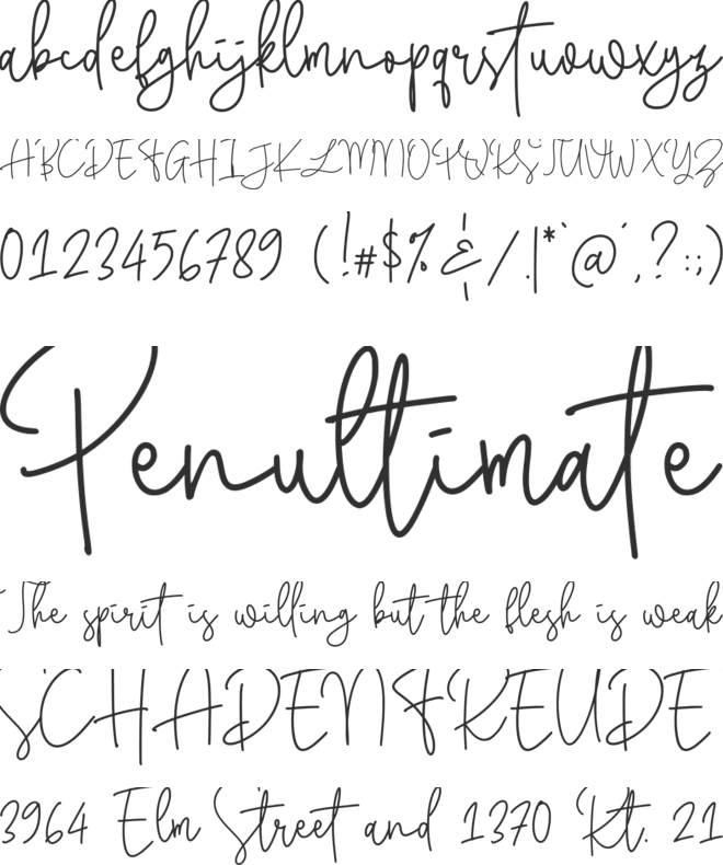 portsmooth font preview