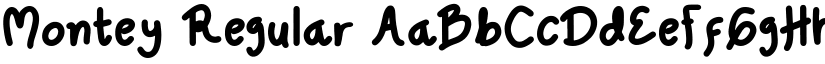Montey Regular font