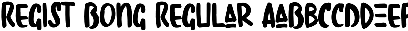 Regist Bong font download