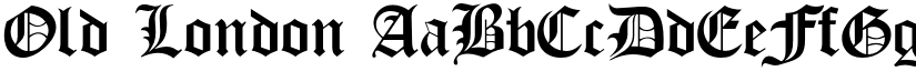 Old London font