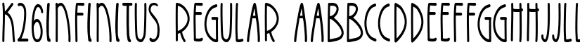 K26Infinitus Regular font