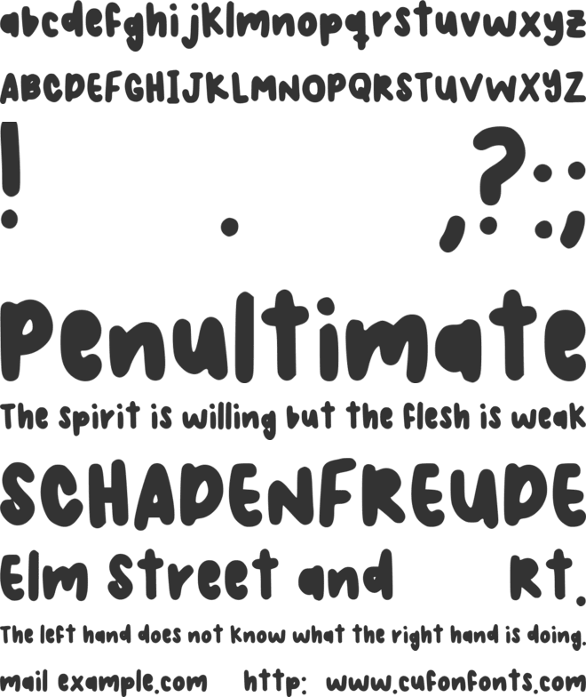 Judymlky font preview