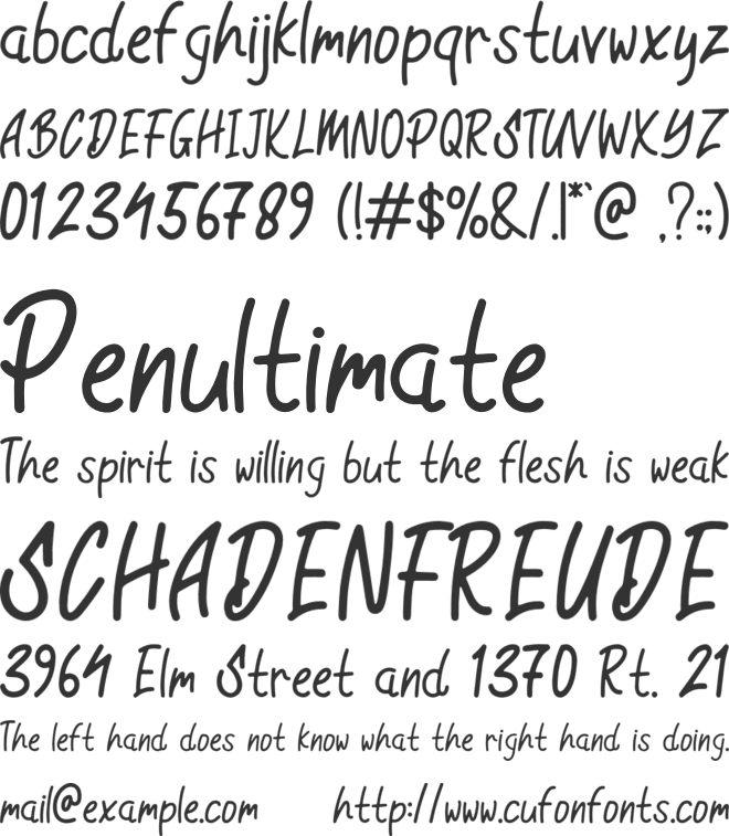 Water Seven font preview