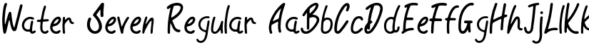 Water Seven Regular font