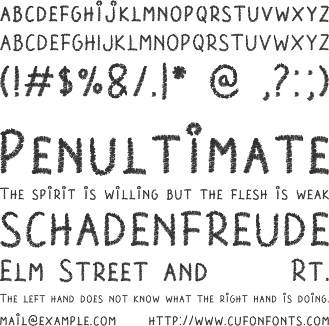 Chalk Perio font preview