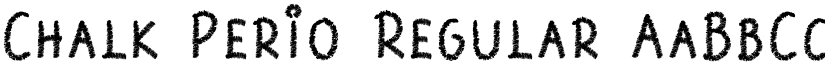 Chalk Perio Regular font