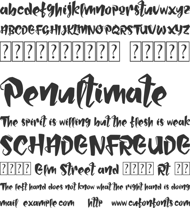 Balinos font preview