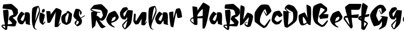 Balinos Regular font