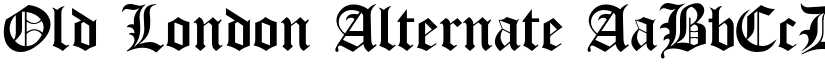 Old London Alternate font