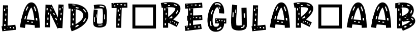 LANDOT Regular font