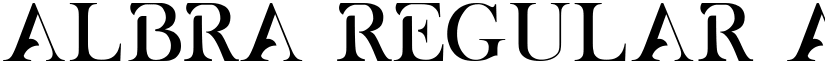 ALBRA Regular font