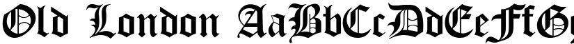 Old London font
