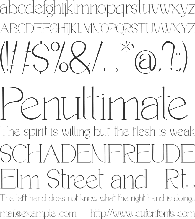 Romentic font preview