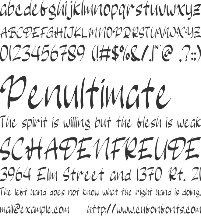 Eight Ball font preview