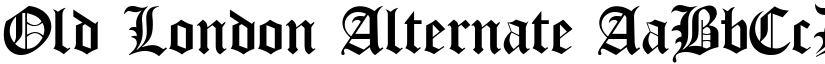 Old London Alternate font