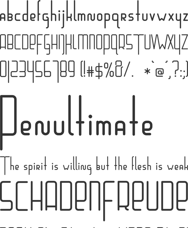 Glasberg font preview